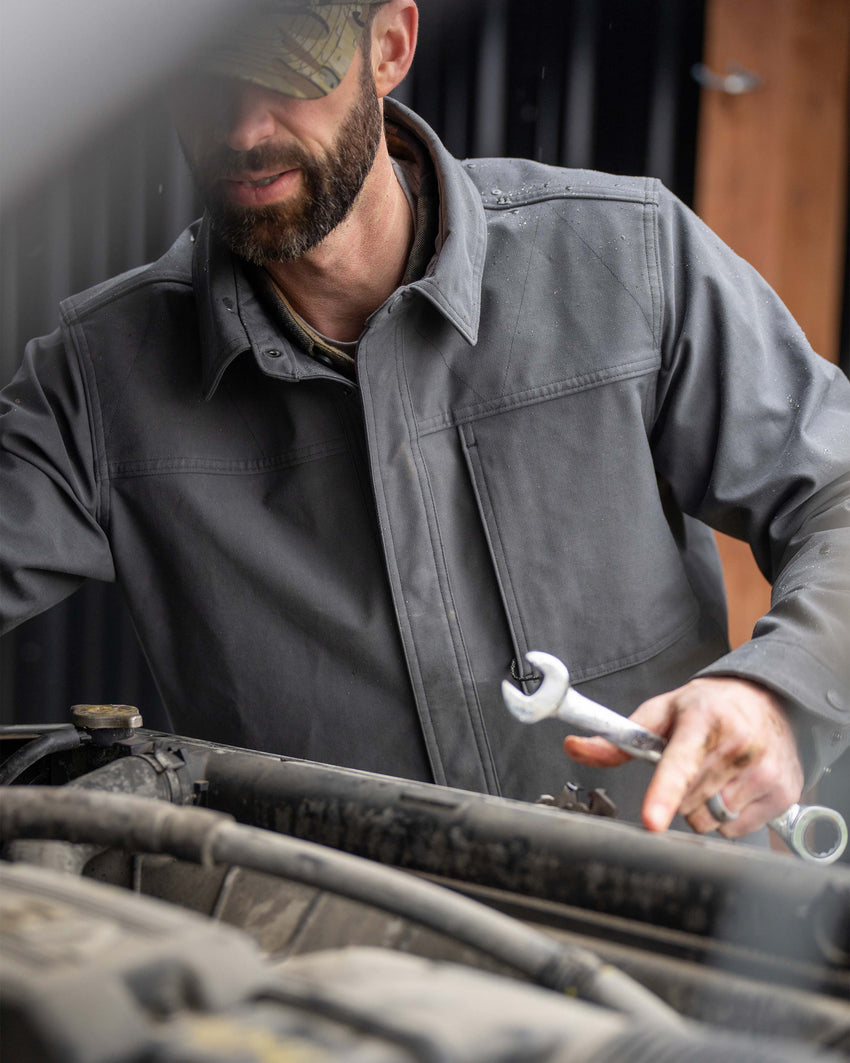 Outlet Brawley Canvas Jacket | Gunmetal