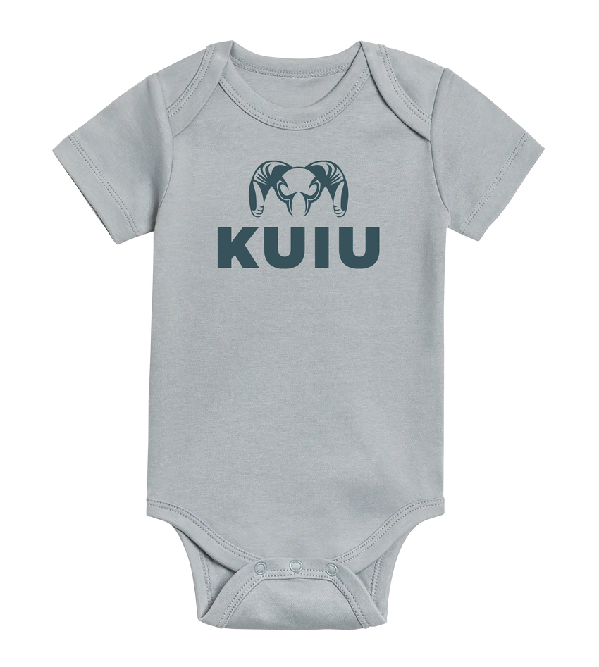 KUIU Stacked Logo Baby One-Piece | Mist